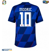 Moški Nogometni dresi Hrvaška Luka Modric #10 Gostujoči EP 2024 Kratek Rokav